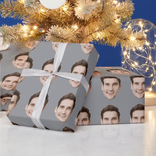 Benutzerdefiniertes Gesicht Personalisierte Geburt Geschenkpapier (Feiertage)