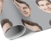 Benutzerdefiniertes Gesicht Personalisierte Geburt Geschenkpapier (Rolleneckpunkt)