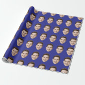Benutzerdefiniertes Gesicht Personalisierte Geburt Geschenkpapier (Ungerollt)
