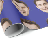 Benutzerdefiniertes Gesicht Personalisierte Geburt Geschenkpapier (Rolleneckpunkt)