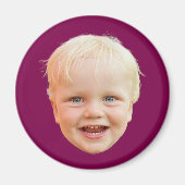 Benutzerdefiniertes Gesicht Personalisiertes Bild  Magnet (Vorne)