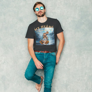Benutzerdefiniertes Gesicht Porträt Foto im Vintag T-Shirt