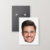 Benutzerdefiniertes Gesichtsfoto Button (Vorderseite/Rückseite)