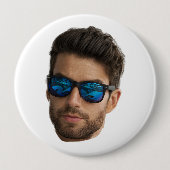 Benutzerdefiniertes Gesichtsfoto Button (Vorderseite)