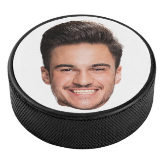 Benutzerdefiniertes Gesichtsfoto Eishockey Puck
