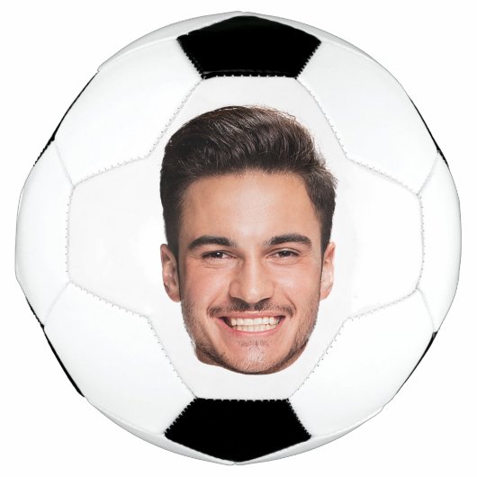 Benutzerdefiniertes Gesichtsfoto Fußball (Vorderseite)