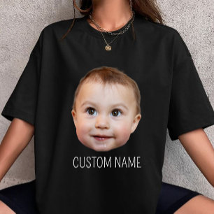 Benutzerdefiniertes Gesichtsfoto Lustiges Geburtst T-Shirt