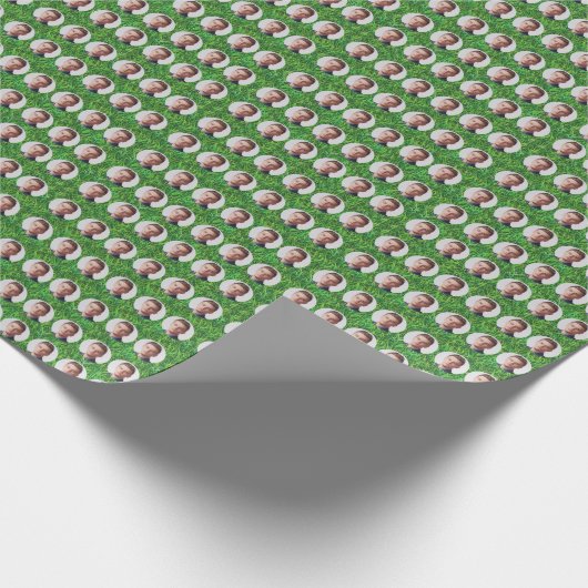 Benutzerdefiniertes Gesichtsmuster Geschenkpapier (Ecke)