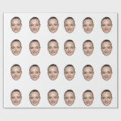 Benutzerdefiniertes Gesichtspapier personalisierte Geschenkpapier (Flach)