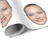 Benutzerdefiniertes Gesichtspapier personalisierte Geschenkpapier (Rolleneckpunkt)
