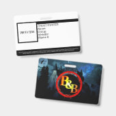 Benutzerdefiniertes Ghost-Hunter-ID-Abzeichen Ausweis (Vorder- & Rückseite)