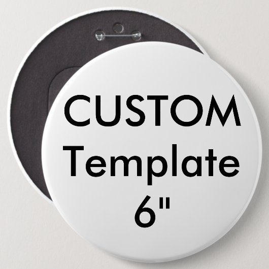 Benutzerdefiniertes Gigant 6" Round Button-Button Button (Vorne & Hinten)