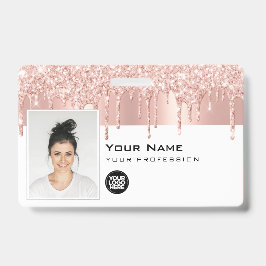 Benutzerdefiniertes Glam Mitarbeiter-Foto, Bar-Cod Ausweis