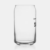 Benutzerdefiniertes Glassware-Set mit Monogram Ini Dosenglas (Rechts)