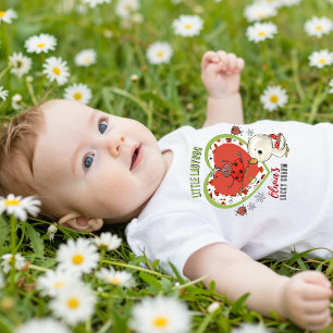 Benutzerdefiniertes Glücks-T-Shirt für kleine Dame Baby T-shirt