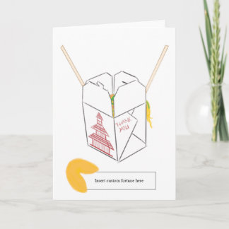 Benutzerdefiniertes Glückskeks mit Grußkarte für d Karte