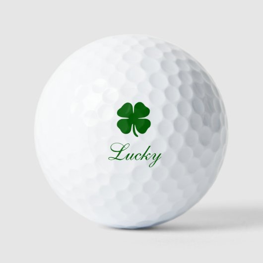 Benutzerdefiniertes Glücksklee Golfball (Vorderseite)
