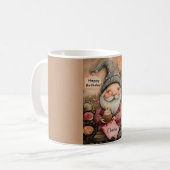 Benutzerdefiniertes Gnome-Geburtstagsdesign Kaffeetasse (Vorderseite Links)