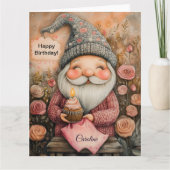 Benutzerdefiniertes Gnome-Geburtstagsdesign Karte (Vorderseite)