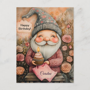 Benutzerdefiniertes Gnome-Geburtstagsdesign Postkarte
