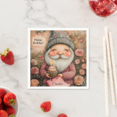 Benutzerdefiniertes Gnome-Geburtstagsdesign Serviette (Beispiel)