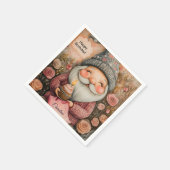 Benutzerdefiniertes Gnome-Geburtstagsdesign Serviette (Ecke)
