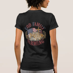 Benutzerdefiniertes „God Family Farming“-T-Shirt T-Shirt