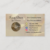 Benutzerdefiniertes Gold-Logo Modern Business-Card Visitenkarte (Vorderseite)