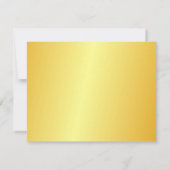 Benutzerdefiniertes Gold-Look Eleganter Handschrif Mitteilungskarte (Rückseite)