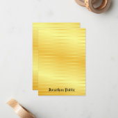 Benutzerdefiniertes Gold Look Handgefertigt Mit Mo Mitteilungskarte (Vorderseite/Rückseite Beispiel)