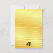 Benutzerdefiniertes Gold Look Handgefertigt Mit Mo Mitteilungskarte (Rückseite)