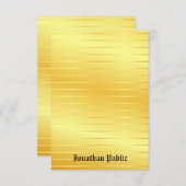 Benutzerdefiniertes Gold Look Handgefertigt Mit Mo Mitteilungskarte (Vorne/Hinten)