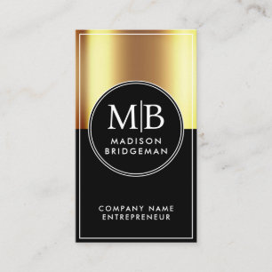 Benutzerdefiniertes Gold Metallisches Professional Visitenkarte