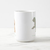 Benutzerdefiniertes Golden Doodle-Foto - Ich wuffe Kaffeetasse (Mittel)