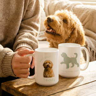 Benutzerdefiniertes Golden Doodle-Foto - Ich wuffe Kaffeetasse