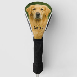 Benutzerdefiniertes Golden Retriever Foto mit Name Golf Headcover