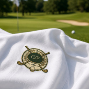 Benutzerdefiniertes Golf Club Crest Monogramm T-Sh T-Shirt