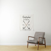 Benutzerdefiniertes Golf-Geburtstagsbanner Männlic Wandteppich (Beispiel)