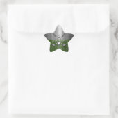 Benutzerdefiniertes Golf-Monogramm-Design Stern-Aufkleber (Tasche)