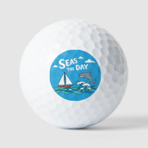 Benutzerdefiniertes Golfball-Set - nautische Meere Golfball