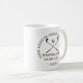 Benutzerdefiniertes Golfclub-Turnier  Kaffeetasse (VorderseiteRechts)