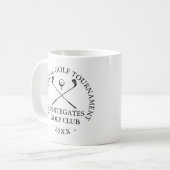 Benutzerdefiniertes Golfclub-Turnier  Kaffeetasse (Vorderseite Links)