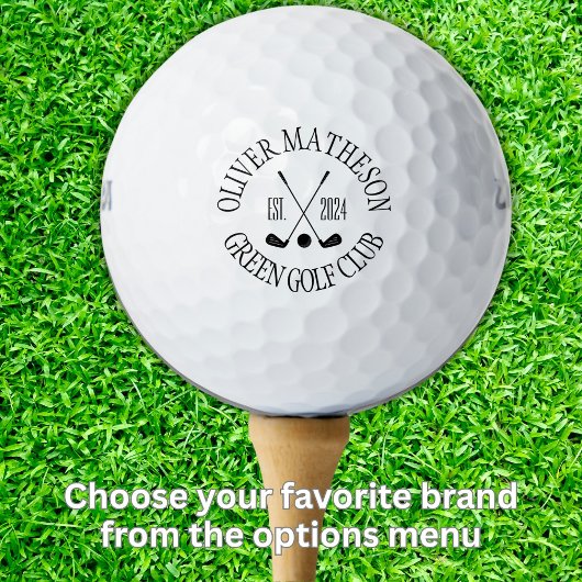 Benutzerdefiniertes Golfschläger-Logo Golfball