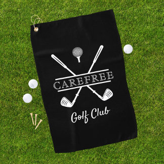 Benutzerdefiniertes Golfschläger-Logo Golfhandtuch