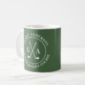 Benutzerdefiniertes Golfschläger-Logo Personalisie Kaffeetasse (Vorderseite Links)