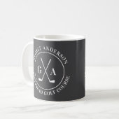 Benutzerdefiniertes Golfschläger-Logo Personalisie Kaffeetasse (Vorderseite Links)