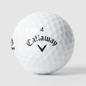 Benutzerdefiniertes Golfwagen-Thema Monogramm selb Golfball (Logo)