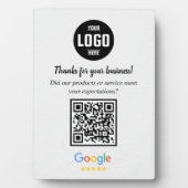 Benutzerdefiniertes Google-Bewertungs-QR-Code-Gesc Fotoplatte (Vorderseite)