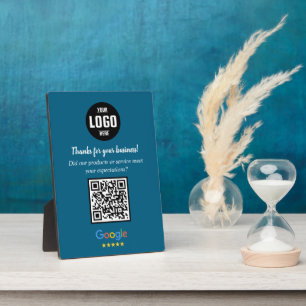 Benutzerdefiniertes Google Review QR Code Business Fotoplatte