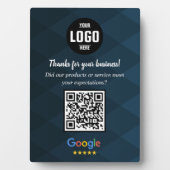 Benutzerdefiniertes Google-Review-QR-Code-Geschäft Fotoplatte (Vorderseite)